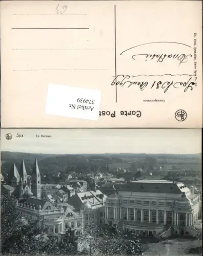 374939,Belgium Spa Teilansicht Le Kursaal