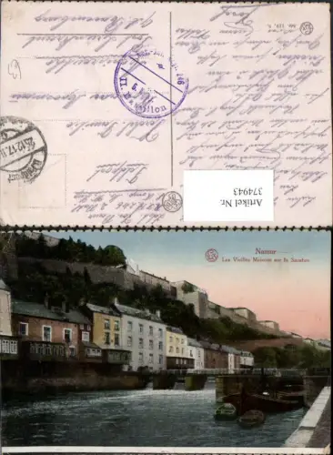 374943,Belgium Namur Les Vieilles Maisons sur la Sambre Brücke Festung