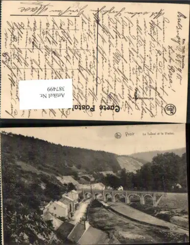 387499,Belgium Yvoir Le Tunnel et le Viaduc Viadukt Brücke