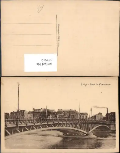 387512,Belgium Liege Pont de Commerce Brücke