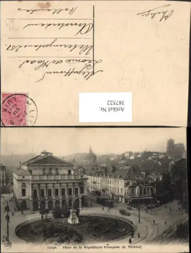 387522,Belgium Liege Place de la Republique Francaise Platz Theater