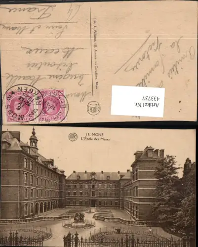 433737,Belgium Mons L'Ecole des Mines Schule Gebäude