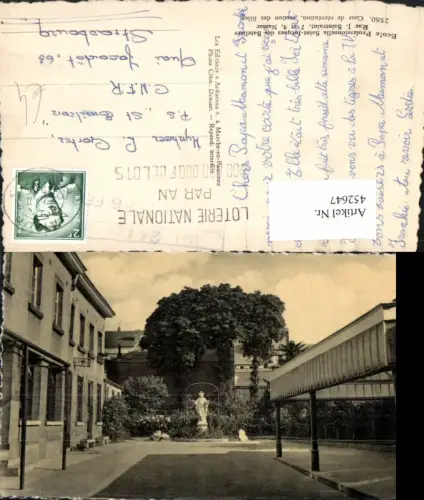 452647,Belgium Namur Ecole Professionnelle Saint-Jacques des Bateliers Statue