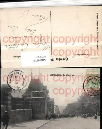 467739,Belgium Charleroi La Caserne Kaserne Straßenansicht
