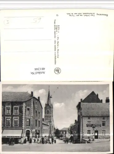 481244,Belgium Beauraing Place St-Roch vue vers Eglise Kirche