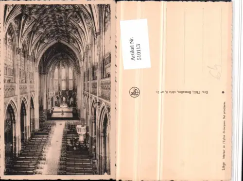 510113,Belgium Liege Lüttich Eglise St-Jacques Kirche Innenansicht