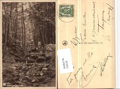 510118,Belgium Spa Promenade des Artistes Wald Partie