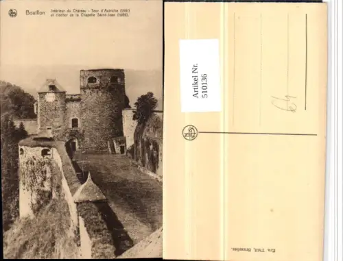 510136,Belgium Bouillon Chateau Tour Autriche Ruine Turm