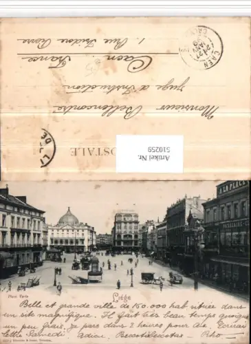 510259,Belgium Liege Lüttich Place Verte Platz