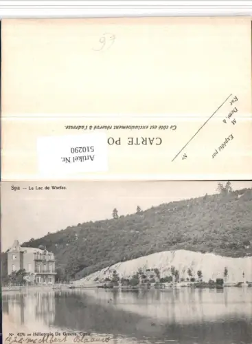510290,Belgium Spa Le Lac de Warfaz See