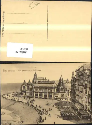 166945,Ostende Vue panoramique du Kursaal Uferpromenade