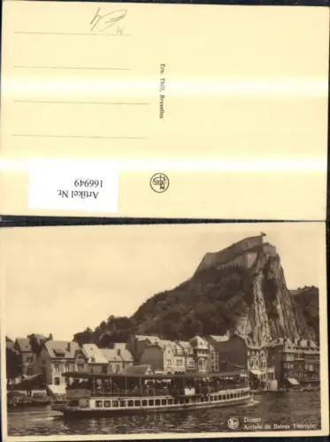 166949,Dinant Arrivée du Bateau Touriste, Schiff