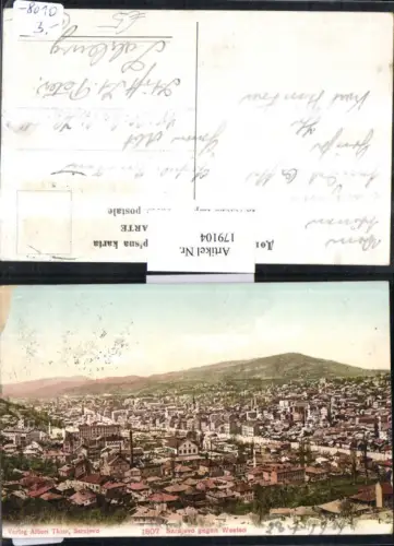 179104,Bosnien u. Herzegowina Sarajevo geg. Westen Totale