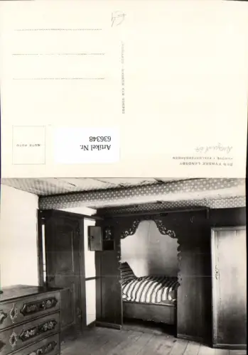 636348,Foto Ak Den Fynske Landsby Alkove i Fjeldstedgarden Interieur Denmark