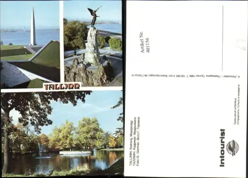 401156,Estonia Tallinn Kadriorg Maarjamägi Anlage Park Monument Mehrbildkarte