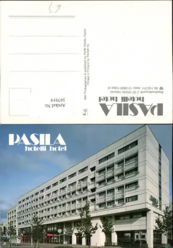 397919,Finland Helsinki Pasila Hotelli Hotel