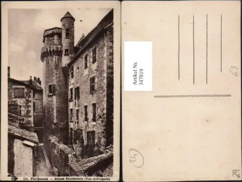 347819,Aquitanien Dordogne Perigueux Maison Renaissance Turm