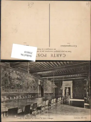 356618,Aquitanien Pyrenees-Atlantiques Pau Chateau Schloss Interieur Salle a Manger