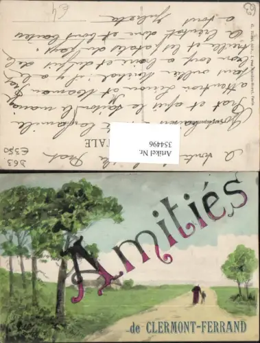 354496,Künstler AK Auvergne Puy-de-Dome Amities de Clermont-Ferrand Landschaft
