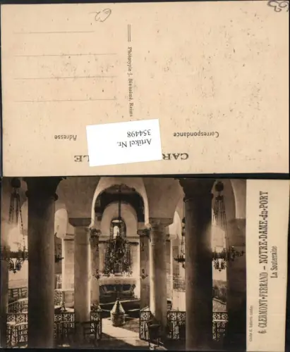 354498,Auvergne Puy-de-Dome Clermont-Ferrand Notre-Dame-du-Port La Souterraine Kirche