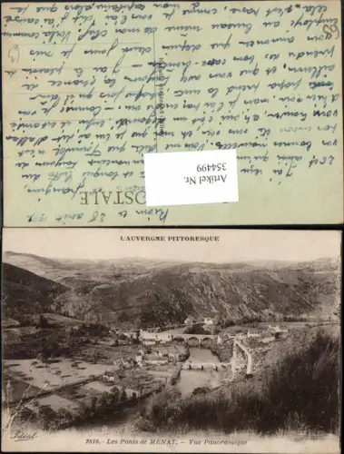 354499,Auvergne Puy-de-Dome Les Ponts de Menat Vue Panoramique Brücken
