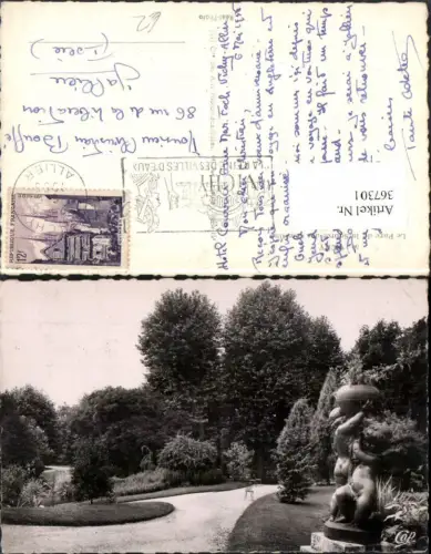 367301,Auvergne Allier Vichy Le Parc de la Source des Celestins Park Statue