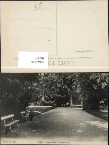 367316,Auvergne Allier Vichy Grande Allee du Nouveau Parc Park