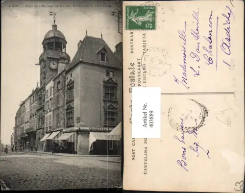 403889,Auvergne Puy-de-Dome Riom Tour de l'Horloge et Maison Renaissance Turm