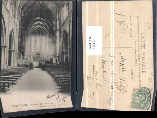 332177,Basse-Normandie Calvados La Delivrande Interieur de la Basilique Kirche