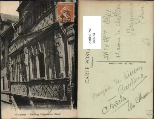 340724,Basse-Normandie Calvados Lisieux Manoir de la Salamandre Gebäude Detailansicht