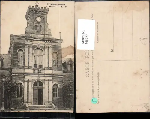 340727,Basse-Normandie Calvados Dives-sur-Mer La Mairie Gebäude