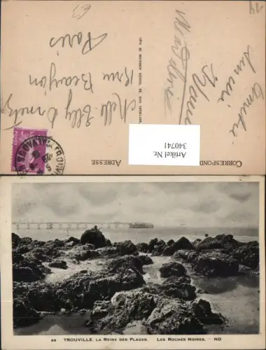 340741,Basse-Normandie Calvados Trouville La Reine des Plages Les Roches Noires Küste