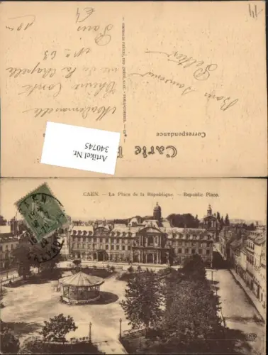 340745,Basse-Normandie Calvados Caen La Place de la Republique Platz Pavillon