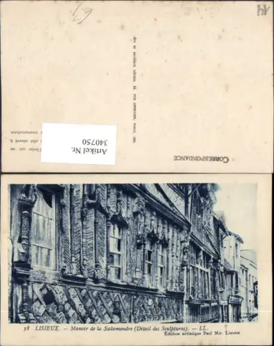 340750,Basse-Normandie Calvados Lisieux Manoir de la Salamandre Gebäude Detailansicht