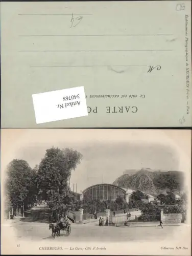 340768,Basse-Normandie Manche Cherbourg La Gare Cote d'Arrivee Bahnhof