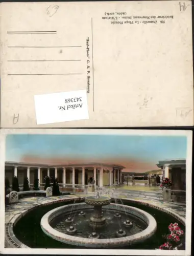 343368,Basse-Normandie Calvados Deauville Plage Fleurie Interieur des Nouveaux Bains Springbrunnen