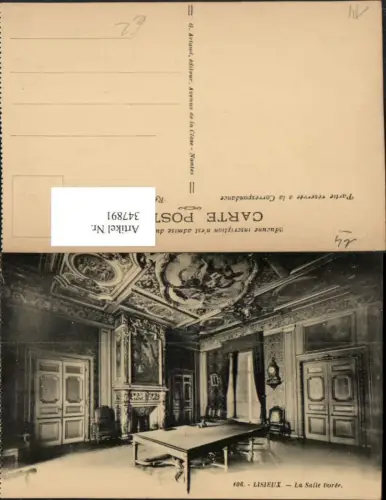 347891,Basse-Normandie Calvados Lisieux La Salle Doree Saal Innenansicht