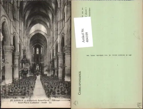 404109,Basse-Normandie Calvados Lisieux Cathedrale Saint-Pierre Interieur Kirche