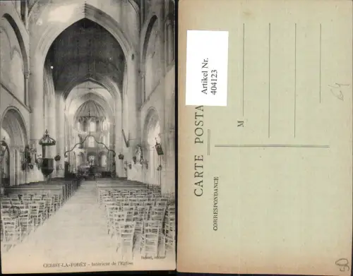 404123,Basse-Normandie Manche Cerisy-la-Foret Interieur de l'Eglise Kirche