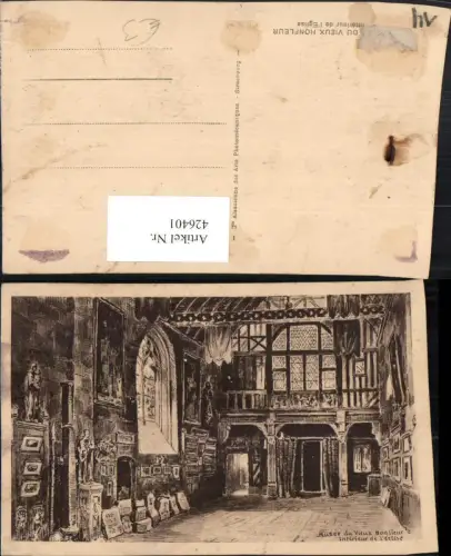 426401,Basse-Normandie Calvados Musee de Vieux Honfleur Interieur de l'Eglise Kirche