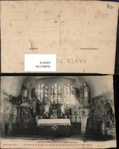 426419,Basse-Normandie Calvados Trouville-sur-Mer Chapelle Interieur Kapelle Altar