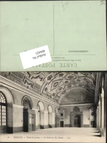 404421,Bretagne Ille-et-Vilaine Rennes Palais de Justice Salle des Pas Perdus Saal