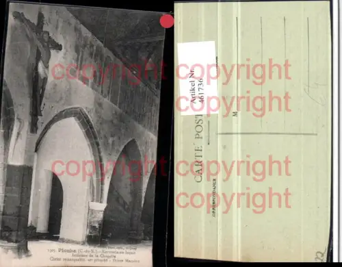 461736,Bretagne Cote-Amor Plouha Kermaria-en-Isquit Chapelle Interieur