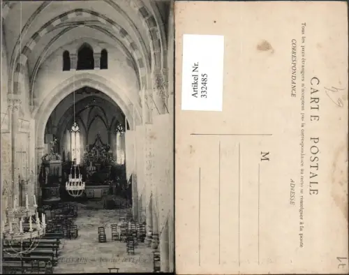 332485,Burgund Saone-et-Loire Cuiseaux Interieur de l'Eglise Kirche