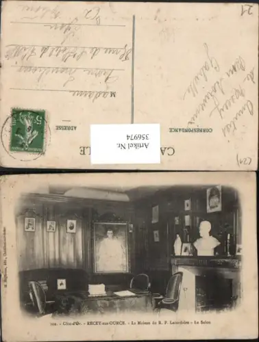 356974,Burgund Cote-Or Recey-sur-Ource La Maison du R. P. Lacordaire Salon