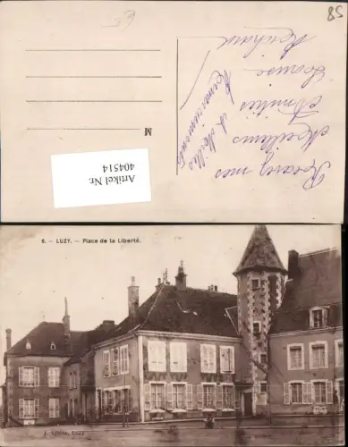 404514,Burgund Nievre Luzy Place de la Liberte Platz