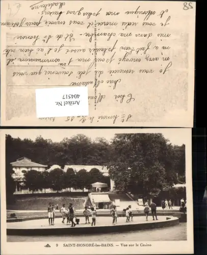 404517,Burgund Nievre Saint-Honore-les-Bains Vue sur le Casino