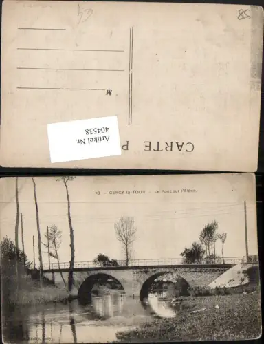 404538,Burgund Nievre Cercy-la-Tour Le Pont sur l'Alene Brücke