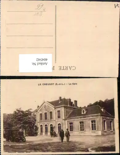 404542,Burgund Saone-et-Loire Le Creusot La Gare Bahnhof