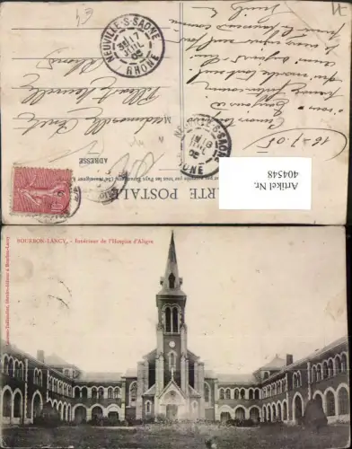 404548,Burgund Saone-et-Loire Bourbon-Lancy Interieur de l'Hospice d'Aligre Hospiz